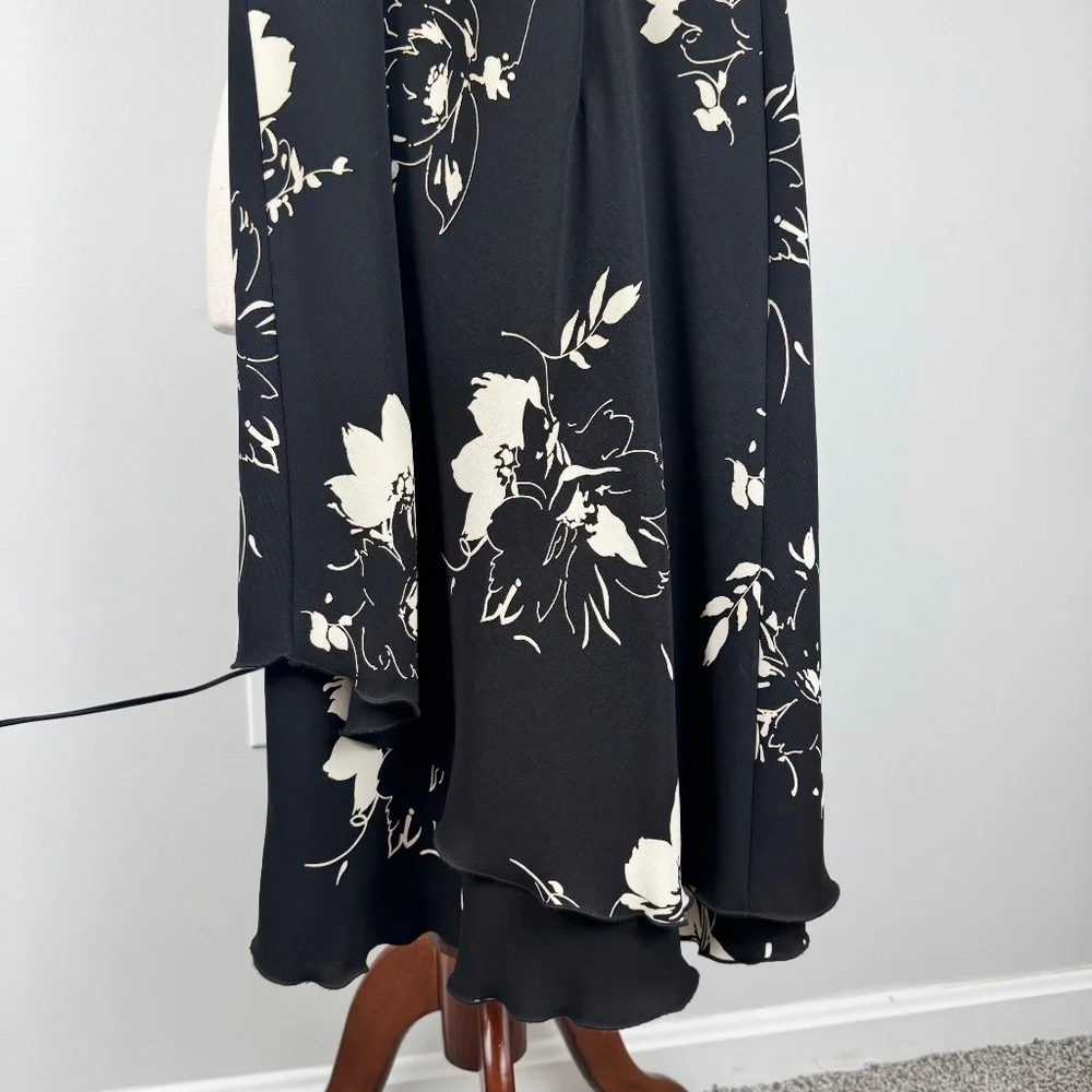 Vintage Dress Barn Floral Ruffle Midi Dress - Picture 5 of 7